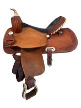 SOLD 2025/12/04   15 Inch Used Billy Cook Barrel Saddle 73279