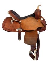 SOLD 2025/12/04   15 Inch Used Billy Cook Barrel Saddle 73279