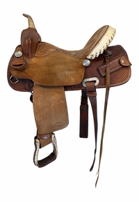 15 Inch Used Billy Cook Barrel Saddle Wide Tree 1524