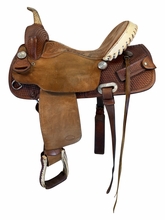 15 Inch Used Billy Cook Barrel Saddle Wide Tree 1524