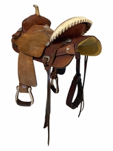 15 Inch Used Billy Cook Barrel Saddle Wide Tree 1524