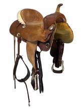 15 Inch Used Billy Cook Barrel Saddle Wide Tree 1524