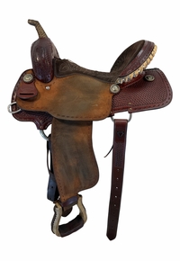 15 Inch Used Billy Cook Barrel Saddle Wide Tree
