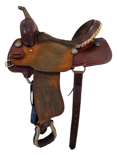 15 Inch Used Billy Cook Barrel Saddle Wide Tree