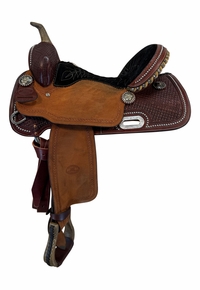 15 Inch Used Billy Cook Barrel Saddle Wide Tree