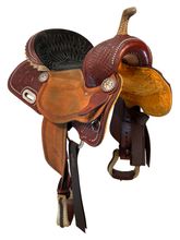 15 Inch Used Billy Cook BW Barrel Saddle 1930