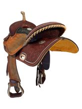 15 Inch Used Billy Cook BW Barrel Saddle 1930