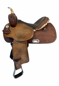 15 Inch Used Billy Cook Greenville Barrel Saddle Wide Tree 279