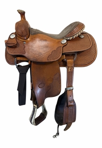 15 Inch Used Billy Cook Ladies All Around Saddle Wide Tree 2046