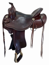 15 Inch Used Billy Cook Low Profile BW Trail Saddle Wide Tree 1990