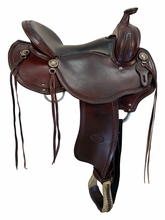 15 Inch Used Billy Cook Low Profile BW Trail Saddle Wide Tree 1990