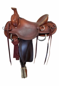 15 Inch Used Billy Cook Mule Ranch Saddle
