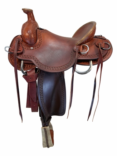 15 Inch Used Billy Cook Mule Ranch Saddle