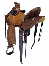 15 Inch Used Billy Cook Wade Ranch Saddle Wide Tree 2197