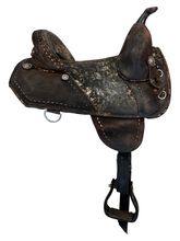 SOLD 2025/11/20   15 Inch Used Bob Marshall Treeless Barrel Saddle 12140