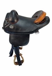 15 Inch Used Bob Marshall Treeless Endurance Saddle Wide Tree
