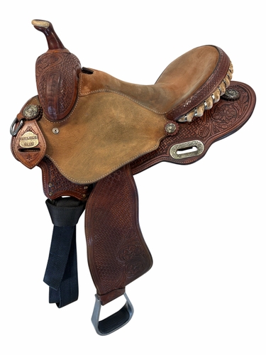 15 Inch Used Cactus Saddlery Charmayne James Barrel Saddle Wide Tree