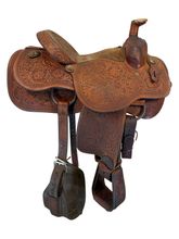 15 Inch Used Cactus Saddlery Ranch Saddle Medium Tree