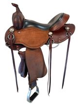 SOLD 2025/10/14j  15 Inch Used Cashel Roughout Western Trail Saddle