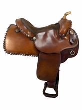 15 Inch Used Charles Crowley Trail Saddle Medium Tree