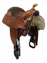 15 Inch Used Charles Crowley Trail Saddle Medium Tree