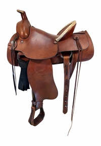 15 Inch Used Circle A Tipton Stockman Ranch Saddle 746