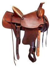 SOLD 2025/10/23   15 Inch Used Circle A Tipton Stockman Ranch Saddle 746