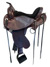 SOLD 2025/07/11j LAYAWAY  15 Inch Used Circle Y Alabama Gaiter Trail Saddle 1581