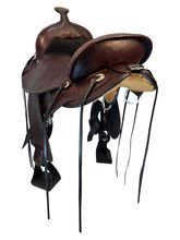 SOLD 2025/07/11j LAYAWAY  15 Inch Used Circle Y Alabama Gaiter Trail Saddle 1581