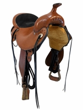 15 Inch Used Circle Y Alabama Gaiter Trail Saddle Wide Flex Tree 1581