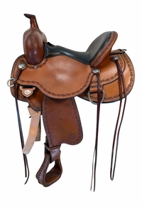 15 Inch Used Circle Y Alpine Trail Saddle Medium Flex Tree 2377