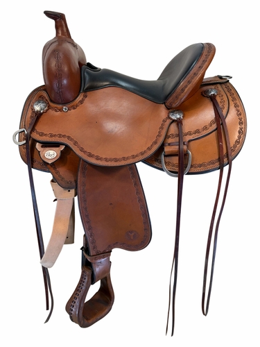 15 Inch Used Circle Y Alpine Trail Saddle Medium Flex Tree 2377