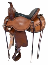 15 Inch Used Circle Y Alpine Trail Saddle Medium Flex Tree 2377