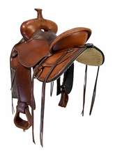 SOLD 2026/08/25j  15 Inch Used Circle Y Alpine Trail Saddle Medium Flex2 Tree 2377