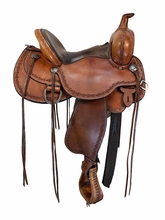 SOLD 2026/08/25j  15 Inch Used Circle Y Alpine Trail Saddle Medium Flex2 Tree 2377