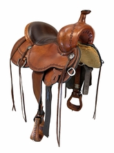 SOLD 2026/08/25j  15 Inch Used Circle Y Alpine Trail Saddle Medium Flex2 Tree 2377