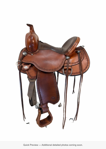 15 Inch Used Circle Y Alpine Trail Saddle Medium Flex2 Tree 2377
