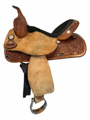 15 Inch Used Circle Y Barrel Saddle 1041
