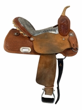 15 Inch Used Circle Y Barrel Saddle Medium Tree