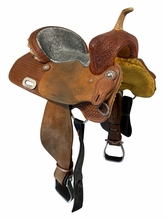 15 Inch Used Circle Y Barrel Saddle Medium Tree
