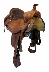 15 Inch Used Circle Y Broadfoot Trail Saddle Wide Flex2 Saddle 5406