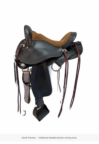 15 Inch Used Circle Y Grey Forest Endurance Saddle Wide Flex2 Tree 1689