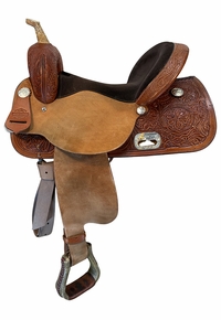 15 Inch Used Circle Y High Horse Barrel Saddle Medium Tree 6212