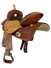 15 Inch Used Circle Y High Horse Barrel Saddle Medium Tree 6212