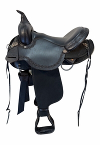 15 Inch Used Circle Y High Horse Daisetta Cordura Trail Saddle Medium Tree 6914