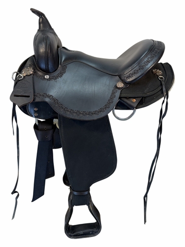 15 Inch Used Circle Y High Horse Daisetta Cordura Trail Saddle Medium Tree 6914