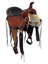 15 Inch Used Circle Y High Horse Daisetta Cordura Trail Saddle Wide Tree 6914