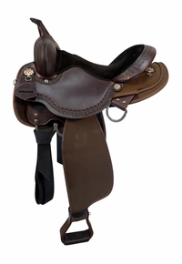 15 Inch Used Circle Y High Horse Daisetta Cordura Trail Saddle X Wide Tree 6914