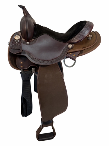 SOLD 2026/05/07j  15 Inch Used Circle Y High Horse Daisetta Cordura Trail Saddle X Wide Tree 6914