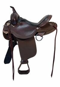 HOLD 2025/12/10c 15 Inch Used Circle Y High Horse Daisetta Trail Saddle 6914 Wide Tree